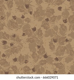 Illustration of a pattern with floral ornaments