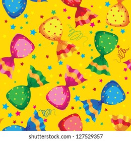 illustration of a pattern funny sweets candy