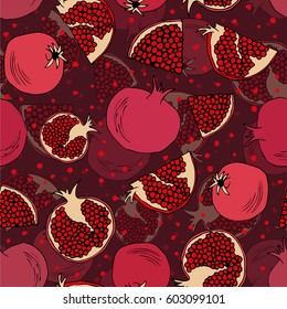 Illustration of a pattern with graphic garnet
