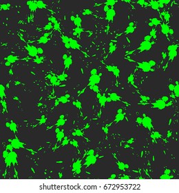 Illustration of a pattern of green blots