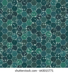 Illustration of a pattern with honeycombs or stones
