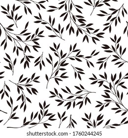 Illustration pattern of a leaf designed simply,