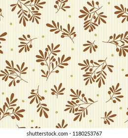 Illustration pattern of the leaf,
These designs continue seamlessly
