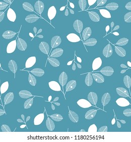 Illustration pattern of the leaf,
These designs continue seamlessly
