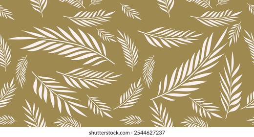 El modelo de la ilustración deja las palmas en color blanco, fondo del oro para el diseño de moda u otros productos