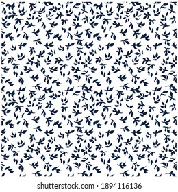 Patrón de ilustraciones pequeñas hojas diseño para la moda u otros productos.