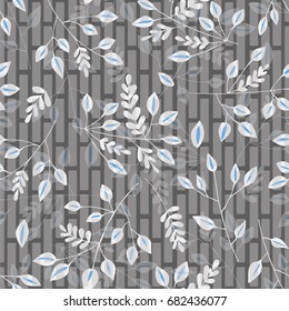 Illustration of a pattern with an organic ornament