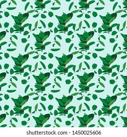 the illustration (pattern) shows different abstract flowers.