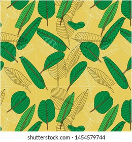 the illustration (pattern) shows  different plants.