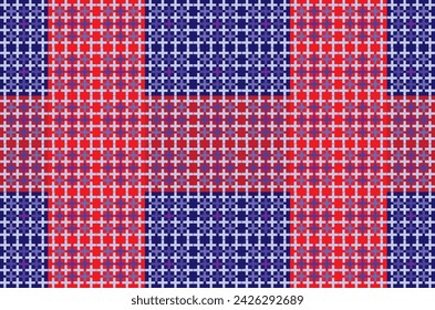 illustration pattern of the soft violet crass color on red and deep blue background.