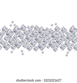 Illustration, pattern in the square