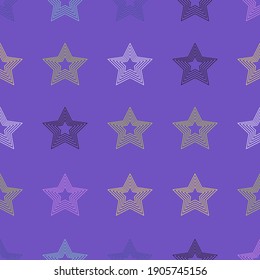 Illustration pattern stars with colors and background for fashion design or other products