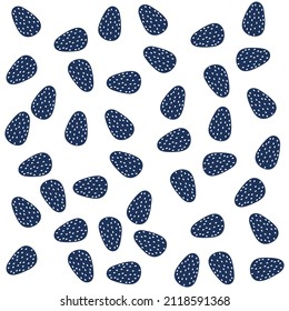 Illustration pattern stone design with texture in two colors and background