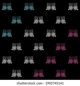 Illustration pattern sunglasses with colors and background for fashion design or other products