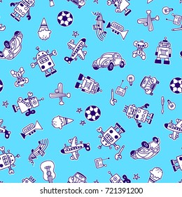 Illustration pattern of the toy