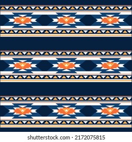 Illustration pattern tribal ethnic design with colors and fashion style