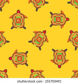 Illustration of pattern turtles