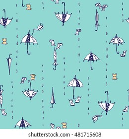 Illustration pattern of umbrella