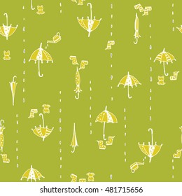 Illustration pattern of umbrella