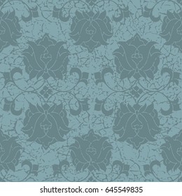 Illustration of a pattern with a vintage ornament in a vintage retro style