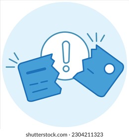 illustration of a payment faild