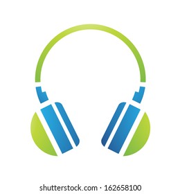 Illustration of PC Accessories Headphones Icon isolated on a white background