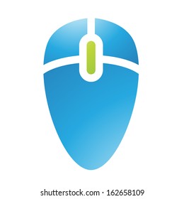 Ilustración de accesorios de PC Icono del ratón aislado en un fondo blanco