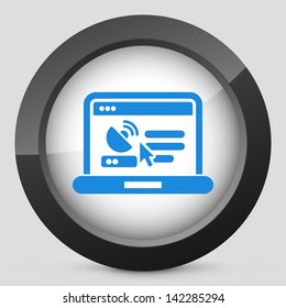Illustration of pc antenna icon
