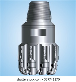 Illustration of PDC Drilling Bit