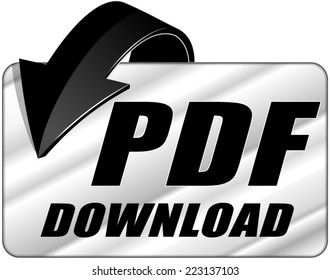 Illustration Of Pdf Download Chrome Icon On White Background