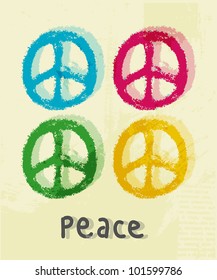 illustration of peace sign