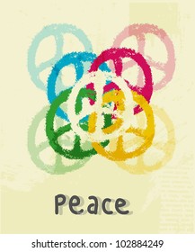 illustration of peace sign