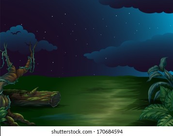 Illustration of a peaceful and quite place