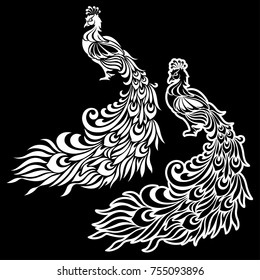 Illustration of peacock