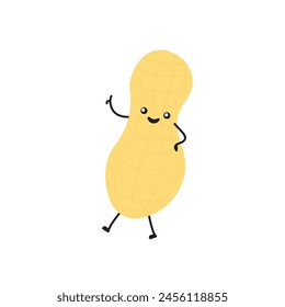 Illustration of a Peanut Character Pointing to Himself
