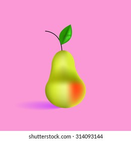Illustration of pear