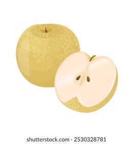 Illustration of pear, Vector illustration