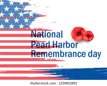 Illustration of Pearl harbor remembrance day background.