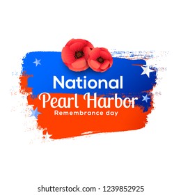 Illustration of Pearl harbor remembrance day background.