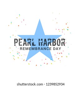 Illustration of Pearl harbor remembrance day background.