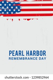 Illustration of Pearl harbor remembrance day background.