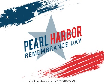 Illustration of Pearl harbor remembrance day background.