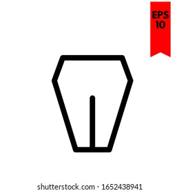 ilustración del icono plano de la pluma