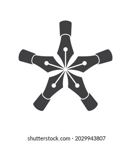 Illustration von Stift, Stift Symbol, Feder-Vektorgrafik.