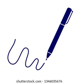 Illustration of a pen vector icon