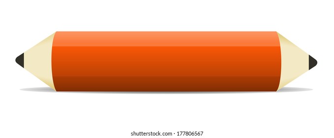 the illustration of pencil with blank space for your text / the stylish pencil web banner / the pencil