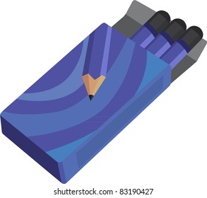 illustration pencil box