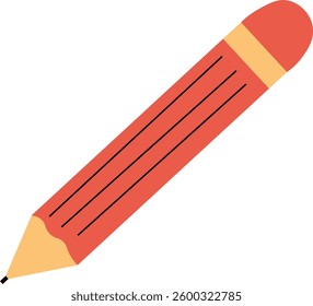 Illustration of a Pencil Cute Simple