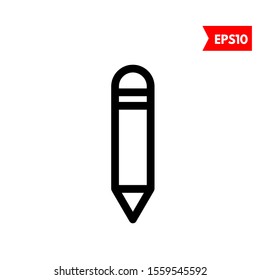 illustration of pencil flat icon