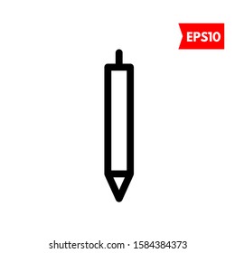illustration of pencil flat icon